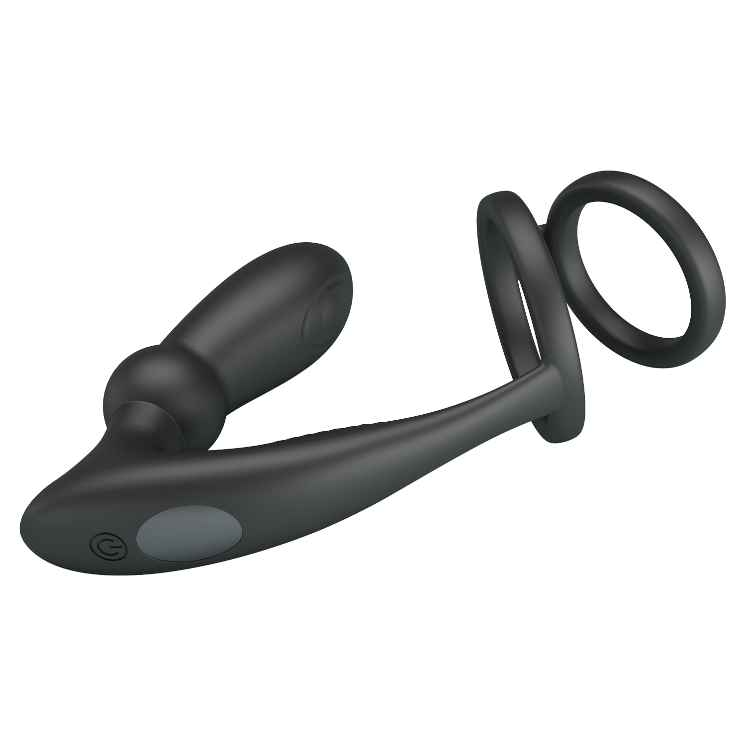 Pretty Love - Emoni - Cockring met Buttplug - Zwart-Rimbastore.com