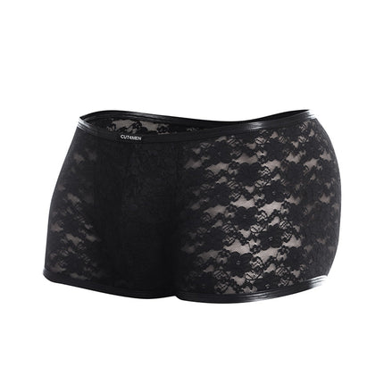 Cut4Men - Sexy Kanten Boxershort - Zwart-Erotiekvoordeel.nl