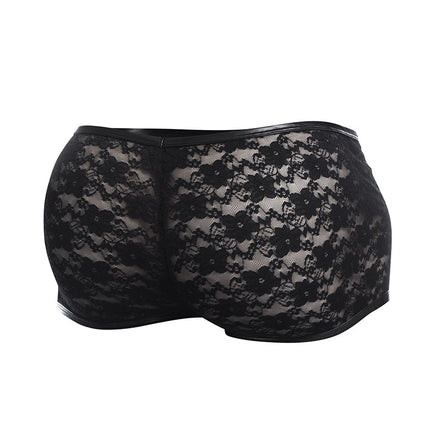 Cut4Men - Sexy Kanten Boxershort - Zwart-Erotiekvoordeel.nl
