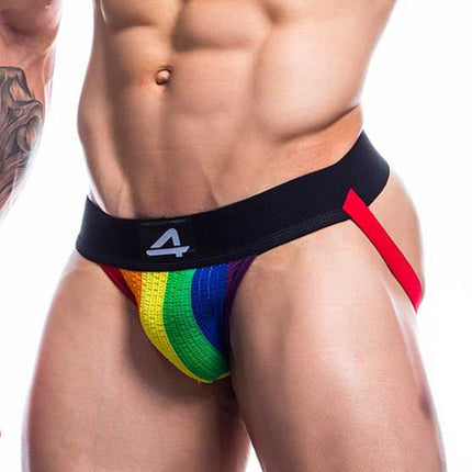 Cut4Men - Sexy Jockstrap - Pride - Rainbow-Erotiekvoordeel.nl