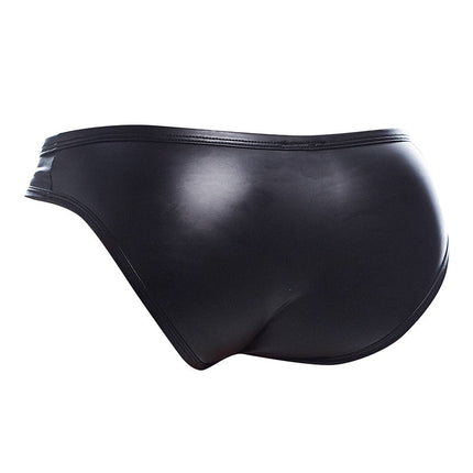 Cut4Men - Sexy Wetlook Herenslip met Drukknoopjes - Snap - Zwart-Erotiekvoordeel.nl
