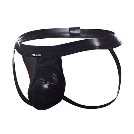 Cut4Men - Sexy Wetlook Jockstrap - Zwart-Erotiekvoordeel.nl