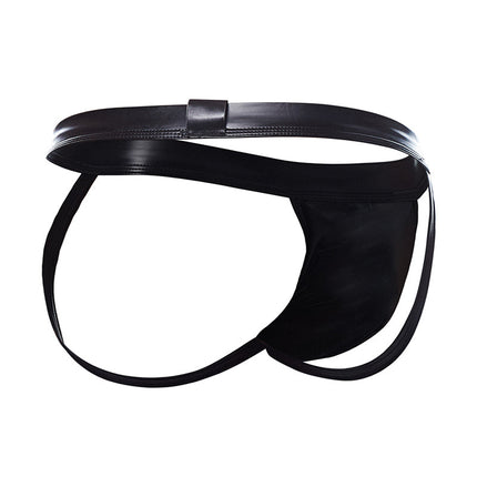 Cut4Men - Sexy Wetlook Jockstrap - Zwart-Erotiekvoordeel.nl