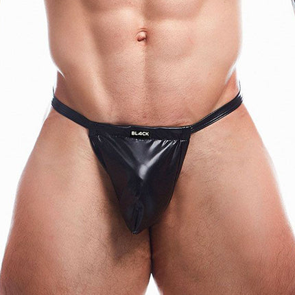 Cut4Men - Sexy Wetlook Herenstring - Boost - Zwart-Erotiekvoordeel.nl