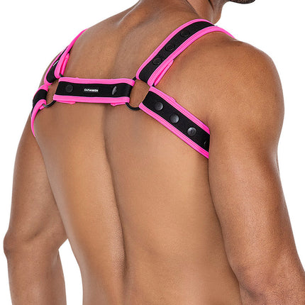 Cut4Men - Harnas - Tuigje - Neo - Roze/Zwart-Erotiekvoordeel.nl