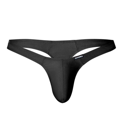 Cut4Men - Sexy Spandex Herenstring - Zwart-Erotiekvoordeel.nl