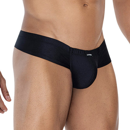 Cut4Men - Spandex Sexy Hybrid Herenslip - Zwart-Erotiekvoordeel.nl