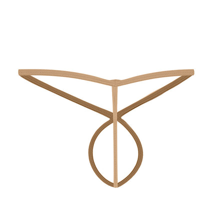 Cut4Men - Spandex Sexy Gekruiste Herenstring - Goud Zand-Erotiekvoordeel.nl