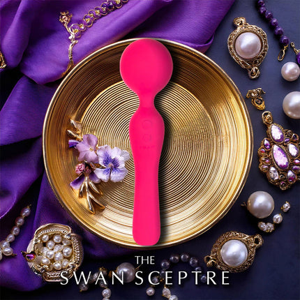 Swan - Sceptre - Double-Ended Wand Vibrator - Pink