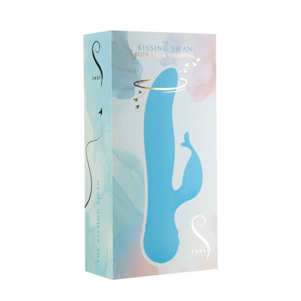 Swan - Kissing - Dual Action Rabbit Vibrator - Türkis