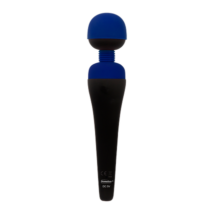 PalmPower - Masseur rechargeable - Tête flexible - Bleu/Noir
