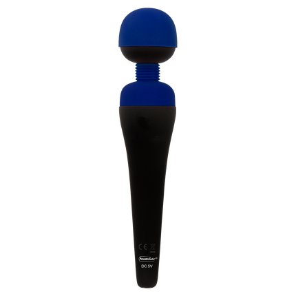 PalmPower - Masseur rechargeable - Tête flexible - Bleu/Noir