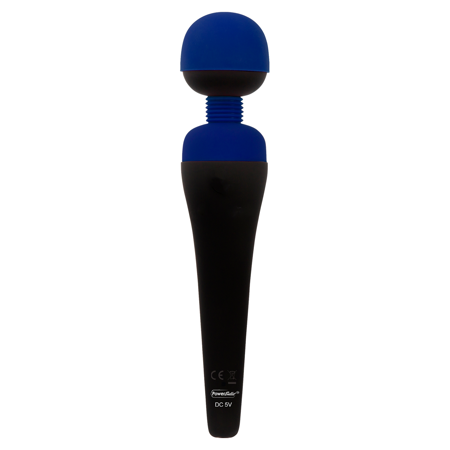 PalmPower - Masseur rechargeable - Tête flexible - Bleu/Noir