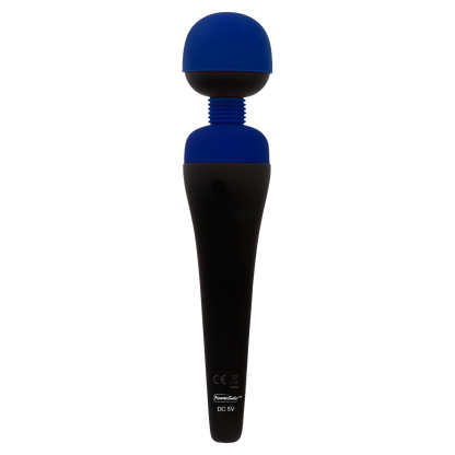 PalmPower - Masseur rechargeable - Tête flexible - Bleu/Noir