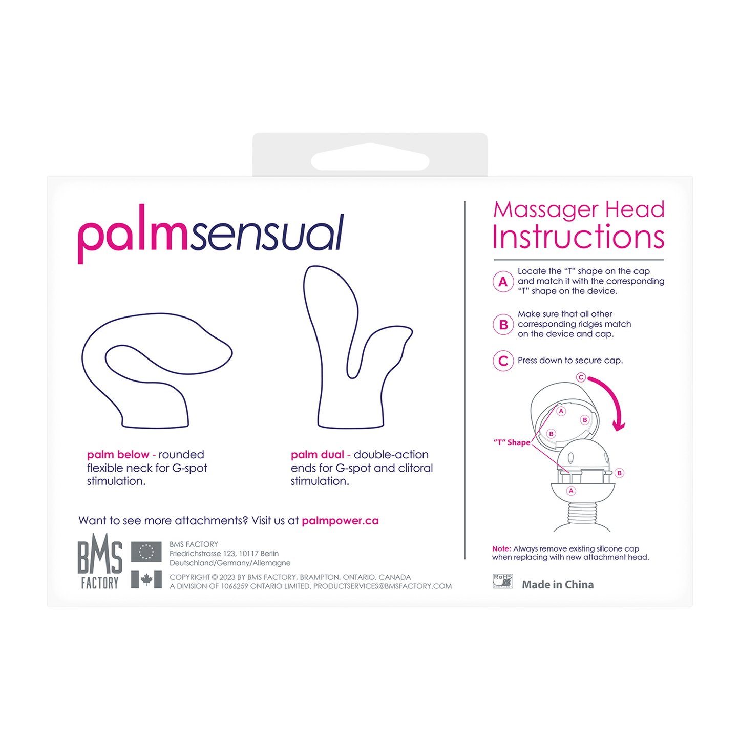 PalmPower - Palmsensual - Accessoires pour vibromasseur wand - Bleu