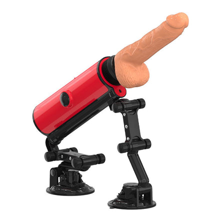 ZSEX - Dubbele Zuignap Fuckmachine - Rood-Erotiekvoordeel.nl