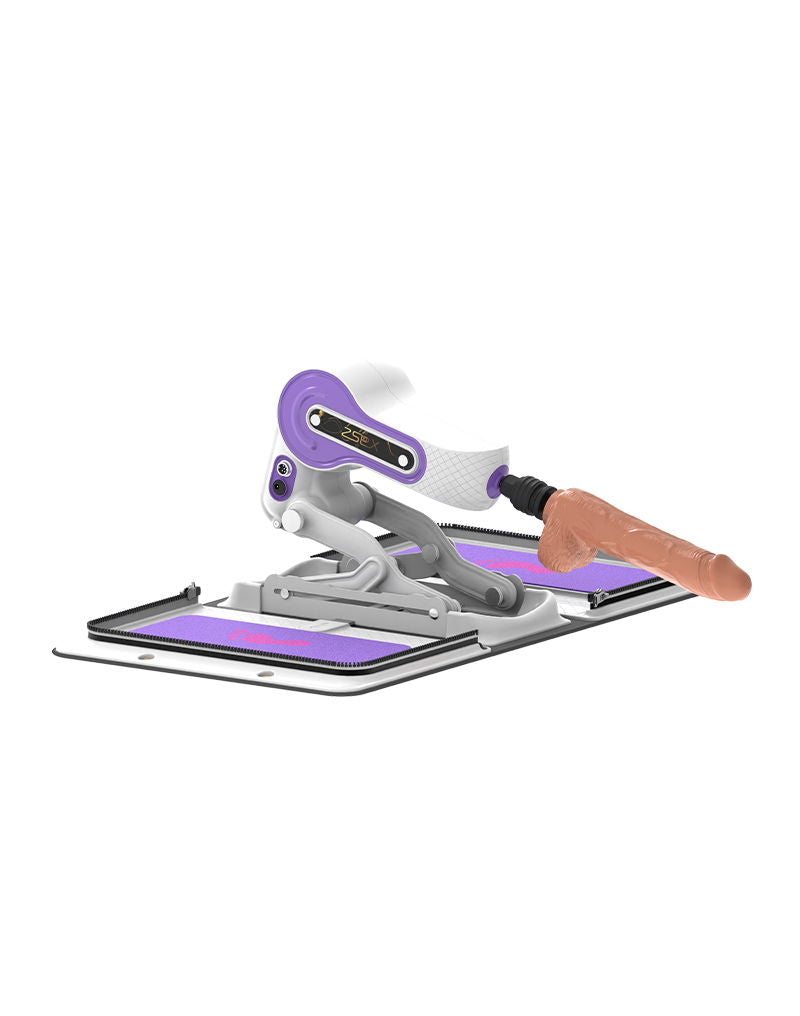 ZSEX - Fuck Machine - Witte Tas - Paarse Machine-Erotiekvoordeel.nl