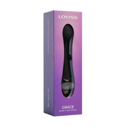LOVISS - Grace - Garden G-Spot-vibrator – Zwart-Erotiekvoordeel.nl