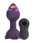 LOVISS - Posy - Garden Vibrerende Buttplug met afstandsbediening – Paars-Erotiekvoordeel.nl
