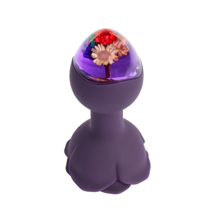 LOVISS - Posy - Garden Vibrerende Buttplug met afstandsbediening – Paars-Erotiekvoordeel.nl