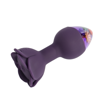 LOVISS - Posy - Garden Vibrerende Buttplug met afstandsbediening – Paars-Erotiekvoordeel.nl