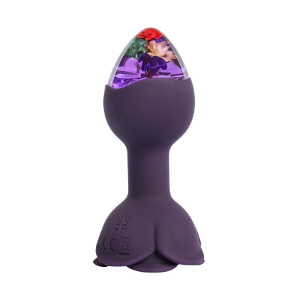 LOVISS - Posy - Garden Vibrerende Buttplug met afstandsbediening – Paars-Erotiekvoordeel.nl