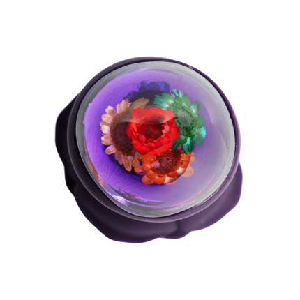 LOVISS - Posy - Garden Vibrerende Buttplug met afstandsbediening – Paars-Erotiekvoordeel.nl