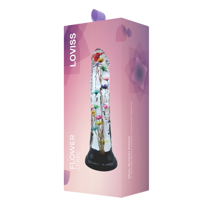 LOVISS Helichrysum Garden Flower Dildo Texture – Transparant-Erotiekvoordeel.nl