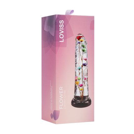 LOVISS Helichrysum Garden Flower Dildo Texture – Transparant-Erotiekvoordeel.nl