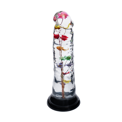 LOVISS Helichrysum Garden Flower Dildo Texture – Transparant-Erotiekvoordeel.nl