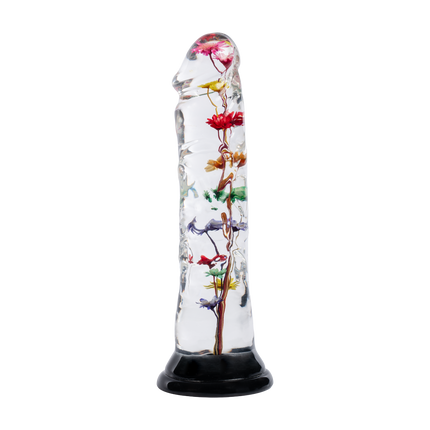 LOVISS Helichrysum Garden Flower Dildo Texture – Transparant-Erotiekvoordeel.nl