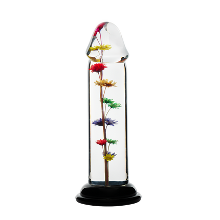 LOVISS Helichrysum Garden Flower Dildo Smooth – Transparant-Erotiekvoordeel.nl
