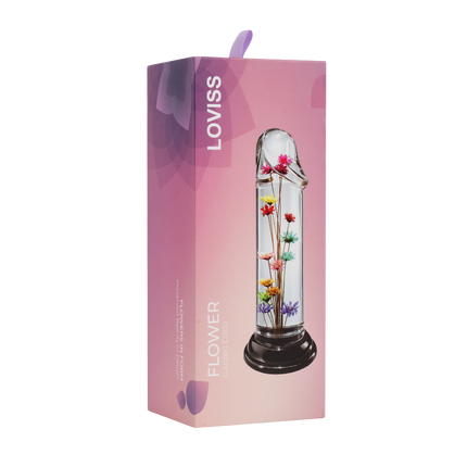 LOVISS Helichrysum Garden Flower Dildo Smooth – Transparant-Erotiekvoordeel.nl