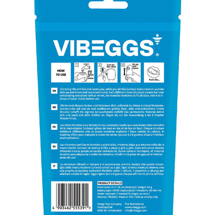 VIBEGGS - Candy Curves - Vibrating Masturbation Sleeve ánd Finger Vibrator - White