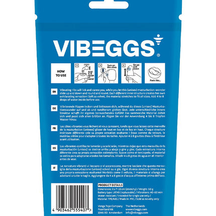 VIBEGGS - Blow Misty - Vibrating Masturbation Sleeve ánd Finger Vibrator - White