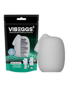 VIBEGGS - Ribs Delight - Funda Vibradora para Masturbación y Vibrador de Dedos - Blanco