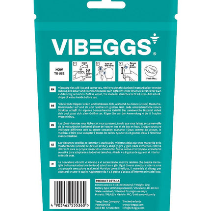 VIBEGGS - Naughty Nubs - Vibrierende Masturbationshülse und Fingervibrator - Weiß