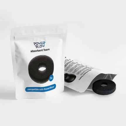 Kiiroo - Powerblow Absorbent Foam 5 Pack - Zwart-Erotiekvoordeel.nl