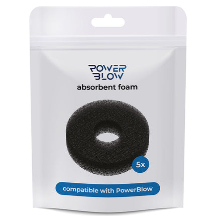 Kiiroo - Powerblow Absorbent Foam 5 Pack - Zwart-Erotiekvoordeel.nl