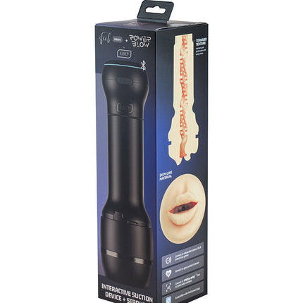 Kiiroo - Powerblow en Feel Mouth Stroker Set - Zwart-Erotiekvoordeel.nl