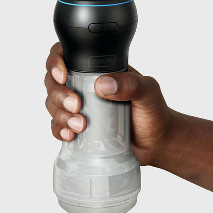 Kiiroo - Feel Pocket Stroker Crystal en Powerblow Combo - Zwart/Transparant-Erotiekvoordeel.nl