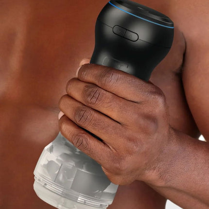 Kiiroo - Feel Pocket Stroker Crystal en Powerblow Combo - Zwart/Transparant-Erotiekvoordeel.nl