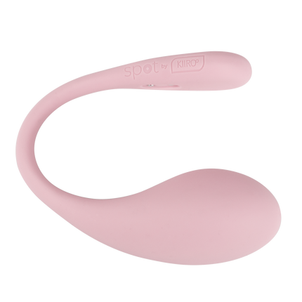 KIIROO - Spot - Draagbaar Interactief Vibrerend Eitje - Kiss Me - Roze-Erotiekvoordeel.nl