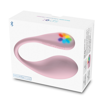KIIROO - Spot - Draagbaar Interactief Vibrerend Eitje - Kiss Me - Roze-Erotiekvoordeel.nl