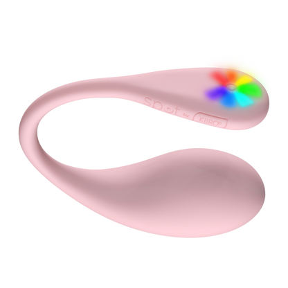 KIIROO - Spot - Draagbaar Interactief Vibrerend Eitje - Kiss Me - Roze-Erotiekvoordeel.nl