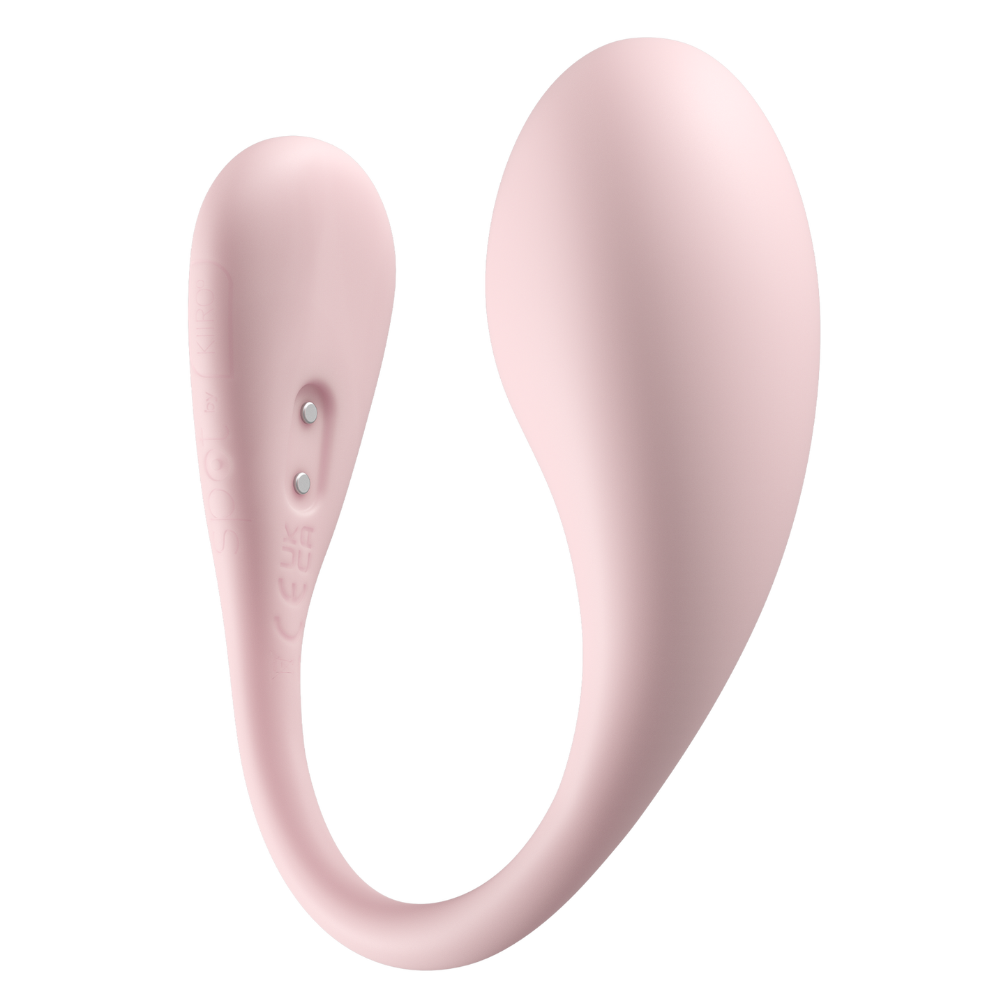 KIIROO - Spot - Draagbaar Interactief Vibrerend Eitje - Kiss Me - Roze-Erotiekvoordeel.nl