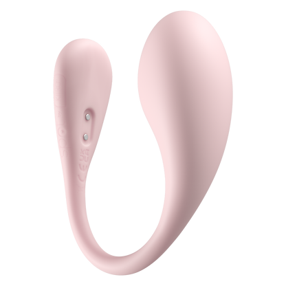 KIIROO - Spot - Draagbaar Interactief Vibrerend Eitje - Kiss Me - Roze-Erotiekvoordeel.nl