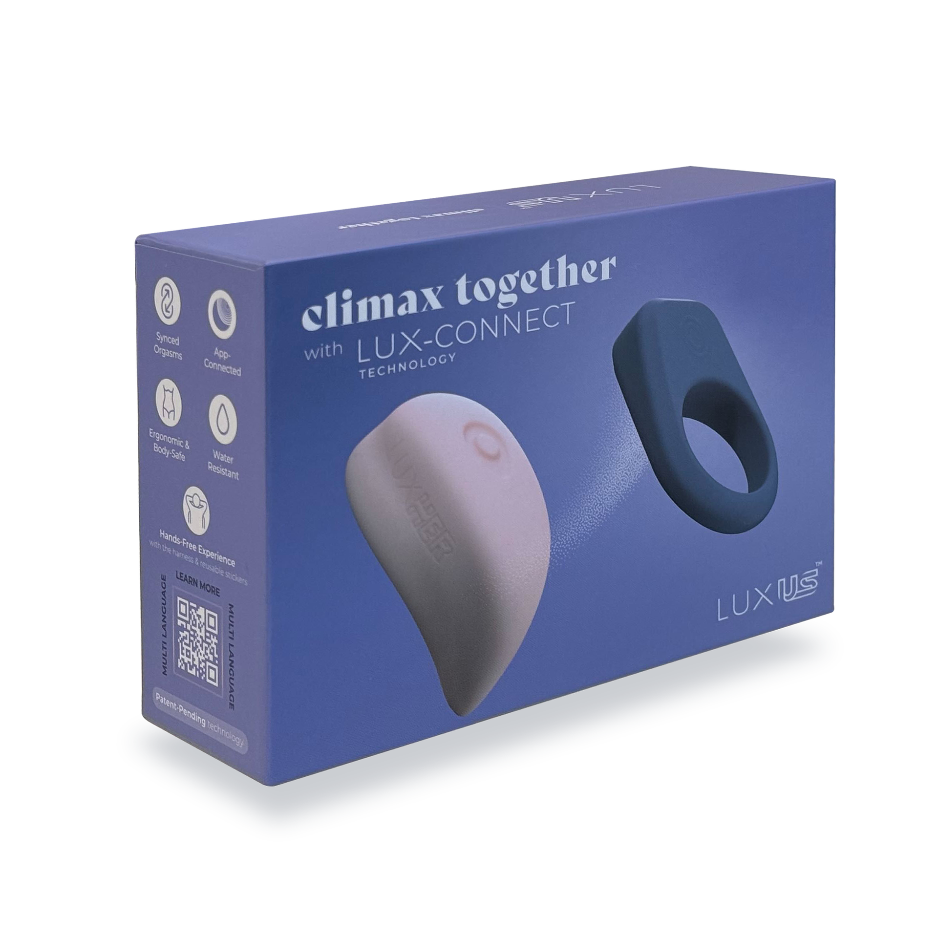 Luxus - Interactieve Sex Toys voor koppels- App Control - roze/blauw-Erotiekvoordeel.nl