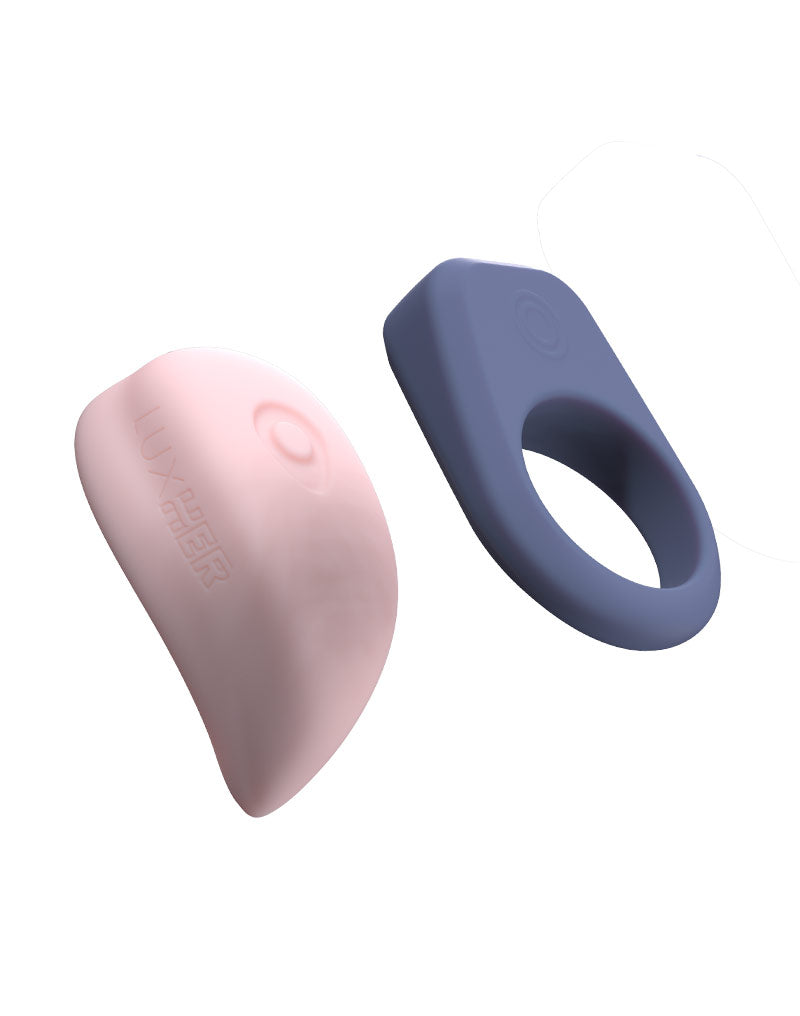 Luxus - Interactieve Sex Toys voor koppels- App Control - roze/blauw-Erotiekvoordeel.nl