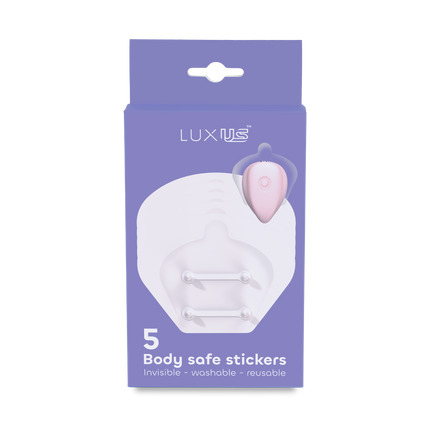 Luxus - Zelfklevende Stickers voor de Luxus Vibrator - 5 stuks - Transparant-Erotiekvoordeel.nl